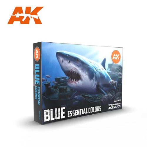 AK Interactive 3G Blue Essential Colors Set