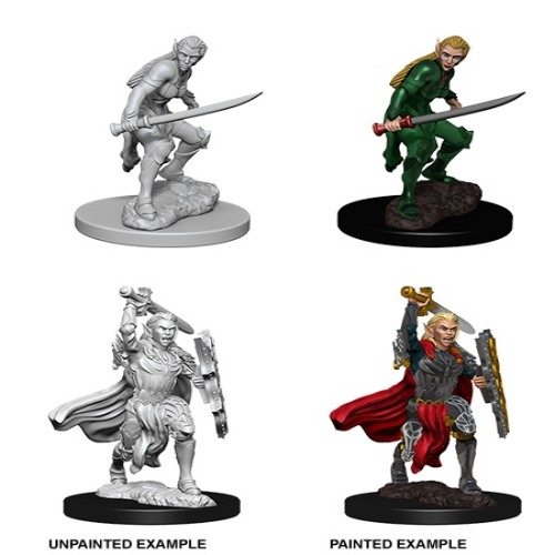 Nolzur's Marvelous Miniatures:  Female Elf Fighters
