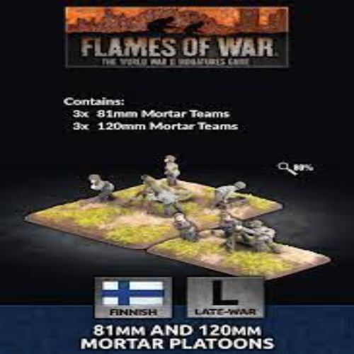 Flames of War Finnish 81mm and 120mm Mortar Platoons