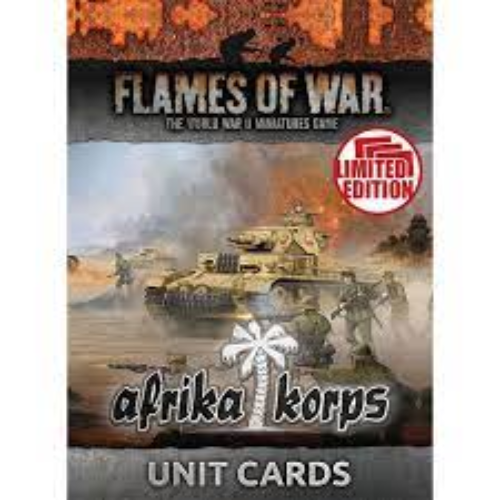 Flames of War Mid War Afrika Korps Unit Cards