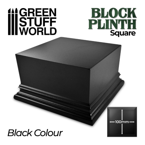 GSW- Block Plinth 10cm Squared Black