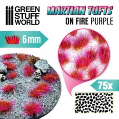 GSW - On Fire Purple 6mm Tuft