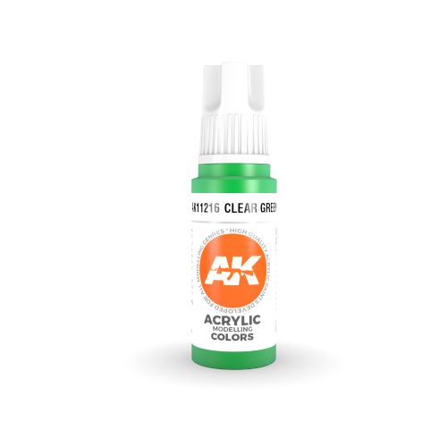 AK Interactive 3rd Gen Acrylic Clear Green 17ml