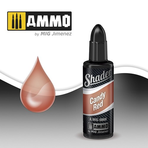 Ammo Mig Acrylic Shader 10ml Candy Red Shader