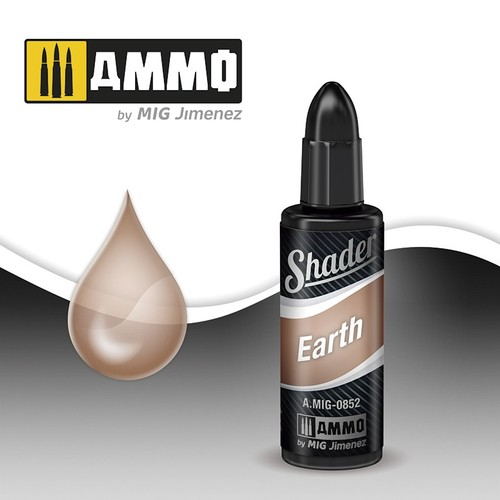 Ammo Mig Acrylic Shader 10ml Earth Shader