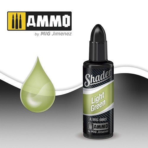 Ammo Mig Acrylic Shader 10ml Light Green Shader