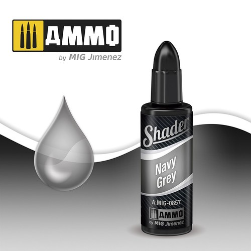 Ammo Mig Acrylic Shader 10ml Navy Grey Shader