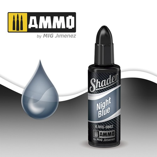 Ammo Mig Acrylic Shader 10ml Night Blue Shader