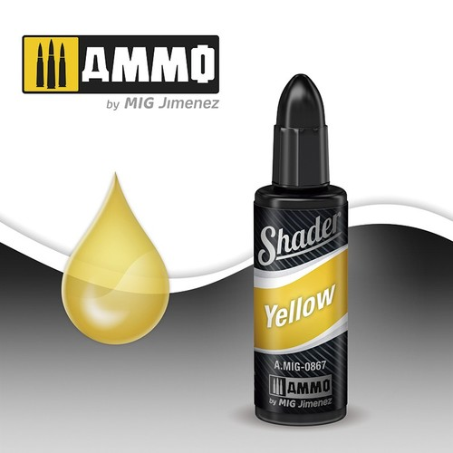 Ammo Mig Acrylic Shader 10ml Yellow Shader