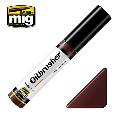 Ammo Mig Oilbrusher Dark Brown