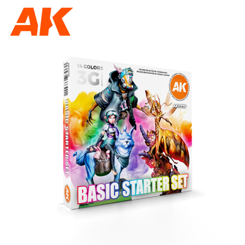 AK Interactive Wargames 14 Selected Colors Basic Starter Set