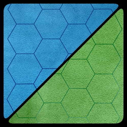 Chessex Mat: 1" Hex Double Sided 2-Colour Battlemat (23 1/2" x 26")
