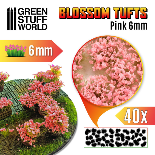 GSW- Pink Blossom Tuft 6mm