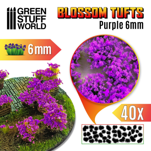 GSW- Purple Blossom Tuft 6mm
