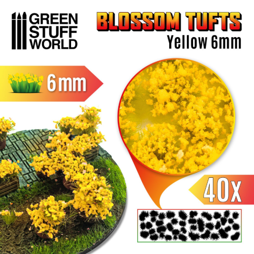 GSW- Yellow Blossom Tuft 6mm