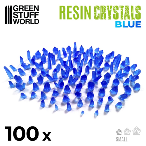 GSW- Blue Resin Crystals x100 SMALL