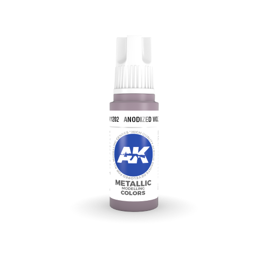 AK Interactive 3rd Gen Acrylic Anodized Violet 17ml