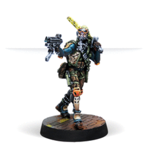 Cube Jagers, Mercenary Recoverers with Submachine Gun