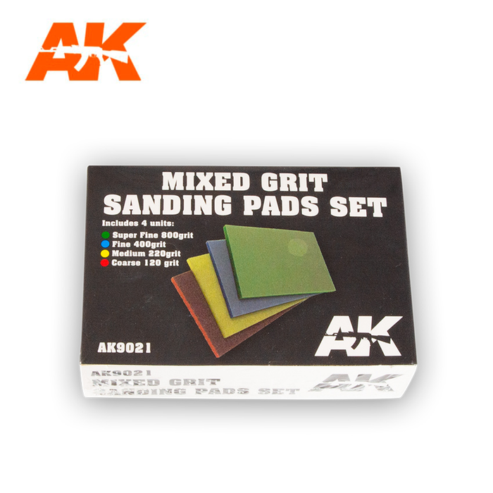 AK Interactive Mixed Grit Sanding Pads Set 800 grit. 4 units