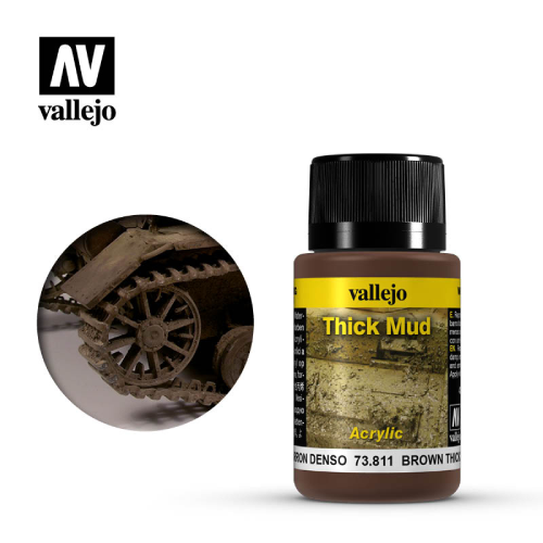 Vallejo Environments: Thick Mud Brown Mud 40ml