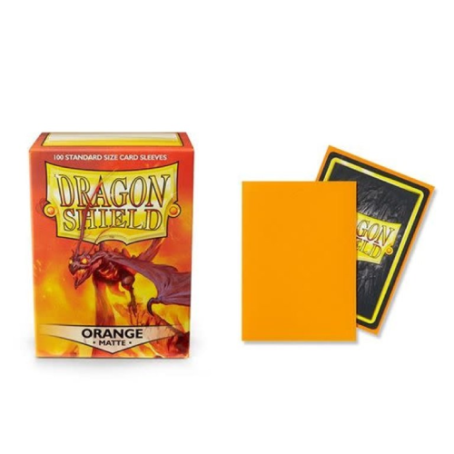 Dragon Shield: Orange Matte Sleeves (100) Standard
