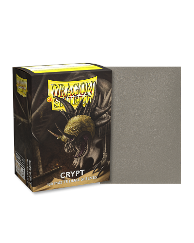 Dragon Shield Crypt (Grey/Smoke) Matte Dual Sleeves: 100