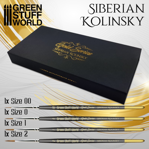 GSW- Gold Series Brush Set (Premium Kolinsky)
