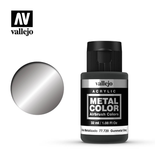 Acrylic Metal Color Airbrush Colors: Gunmetal Grey