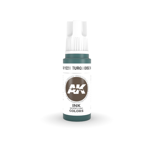 AK Interactive 3rd Gen Acrylic Turquoise INK 17ml