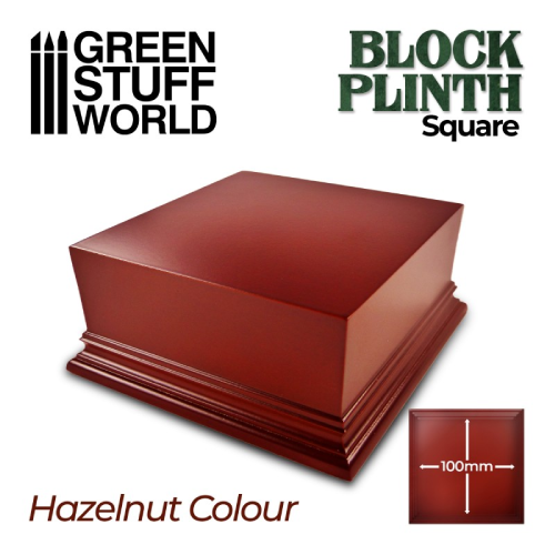 GSW- Block Plinth 10cm Squared Hazelnut