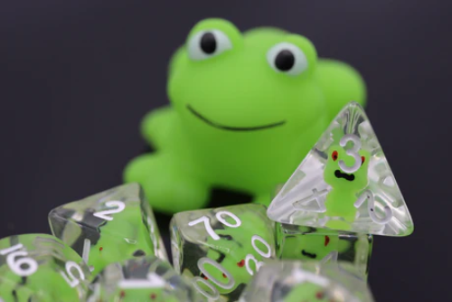 Frog 7-Die RPG Dice Set