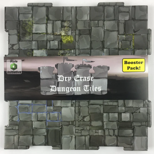 Dry Erase Dungeon Tiles: 1in Squares Grey
