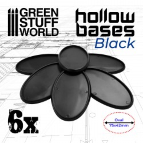 GSW- Hollow Plastic 75x42mm Bases