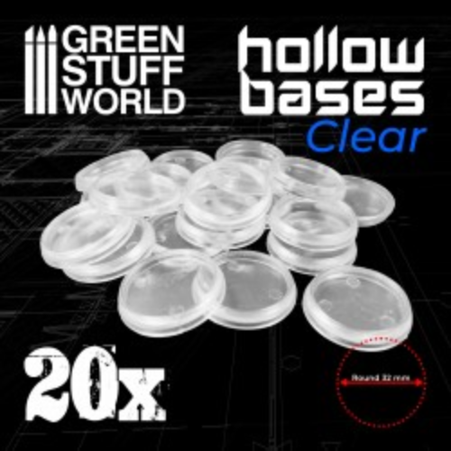 GSW- Hollow Bases CLEAR 32mm
