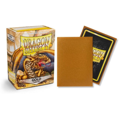 Dragon Shield: Gold Matte Sleeves (100) Standard