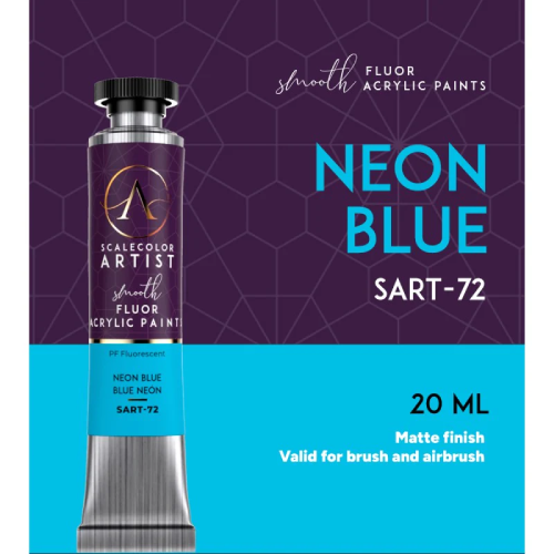 Neon Blue Fluor Acrylic Tube