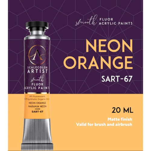 Neon Orange Fluor Acrylic Tube