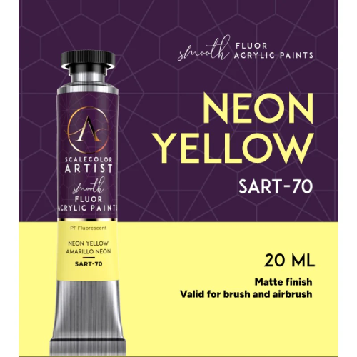 Neon Yellow Fluor Acrylic Tube