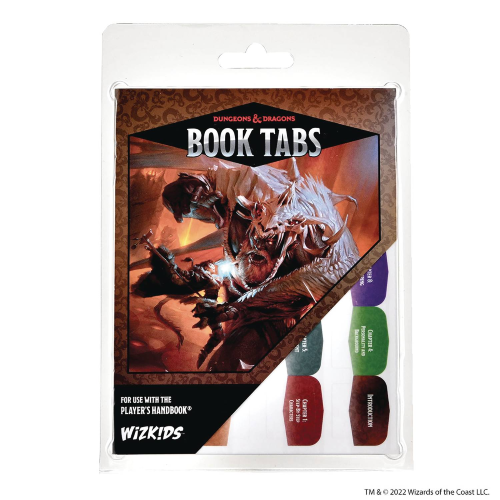 D&D Book Tabs For Player's Handbook