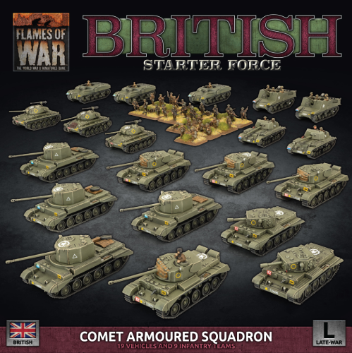British Comet Armoured Squadron Army Box