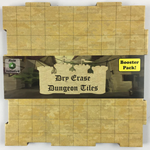 Dry Erase Dungeon Tiles: 1in Squares Earthtone