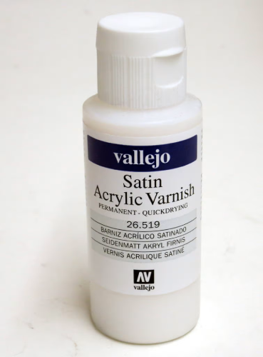 Vallejo Acrylic Satin Varnish 60ml Quick Drying