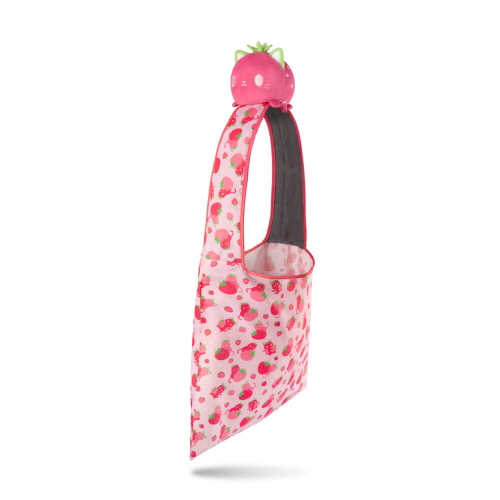 Teeturtle - Plushie Tote Bags: Pink Strawberry Cat