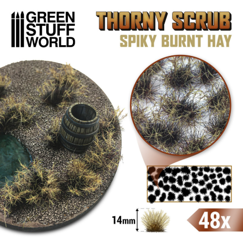 GSW - Thorny Scrub: Spiky Burnt Hay 14mm Tuft