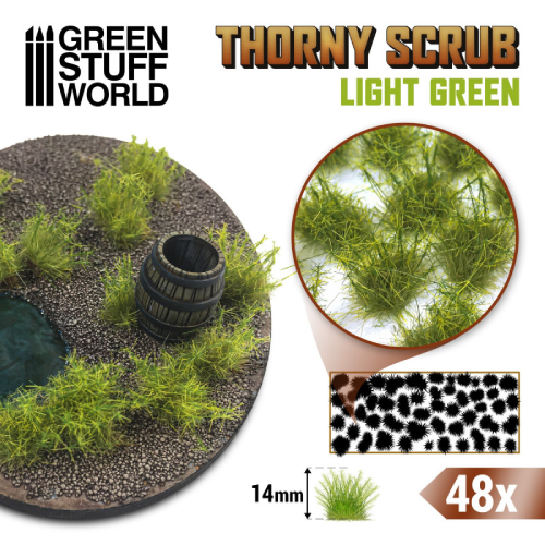 GSW - Thorny Scrub: Spiky Light Green 14mm Tuft